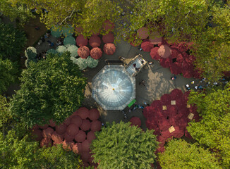 Koza Han Silk Bazaar Drone Photo, Bursa City Center, Bursa Turkey © raul77