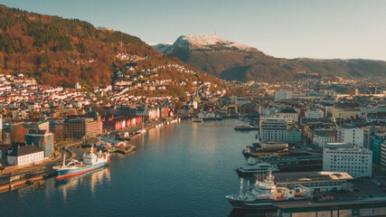Fototapeta na wymiar Bergen harbor, Norway