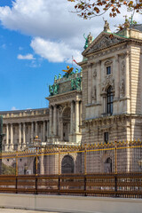 Fototapeta na wymiar Hofburg, Hapsburg royal palace in Vienna, Austria