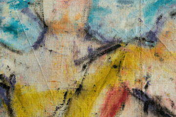 Pintura acrílica sobre lienzo de lino