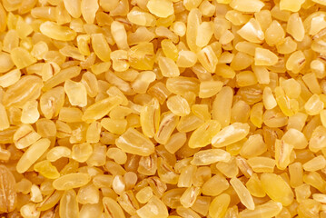 Bulgur wheat background. bulgur wheat texture. View from above