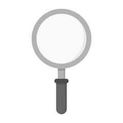 Search, magnifying glass icon.