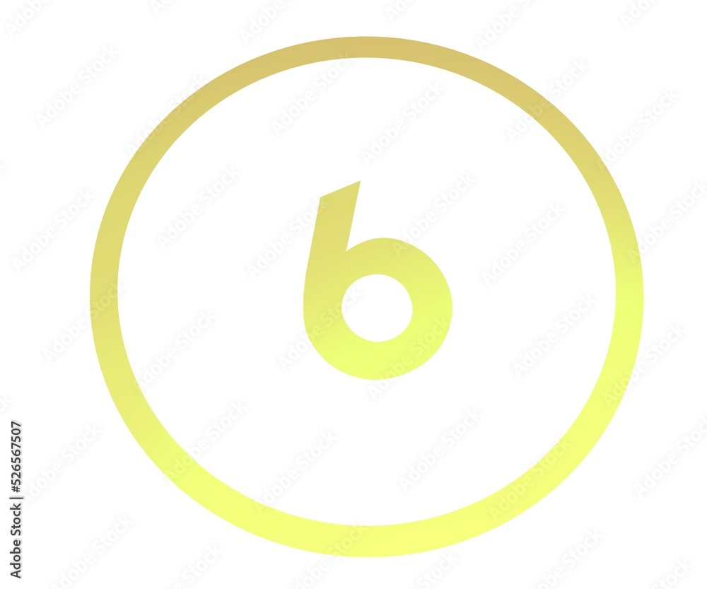 Poster colored number or number in a circle from a gradient. enumeration and numbering.