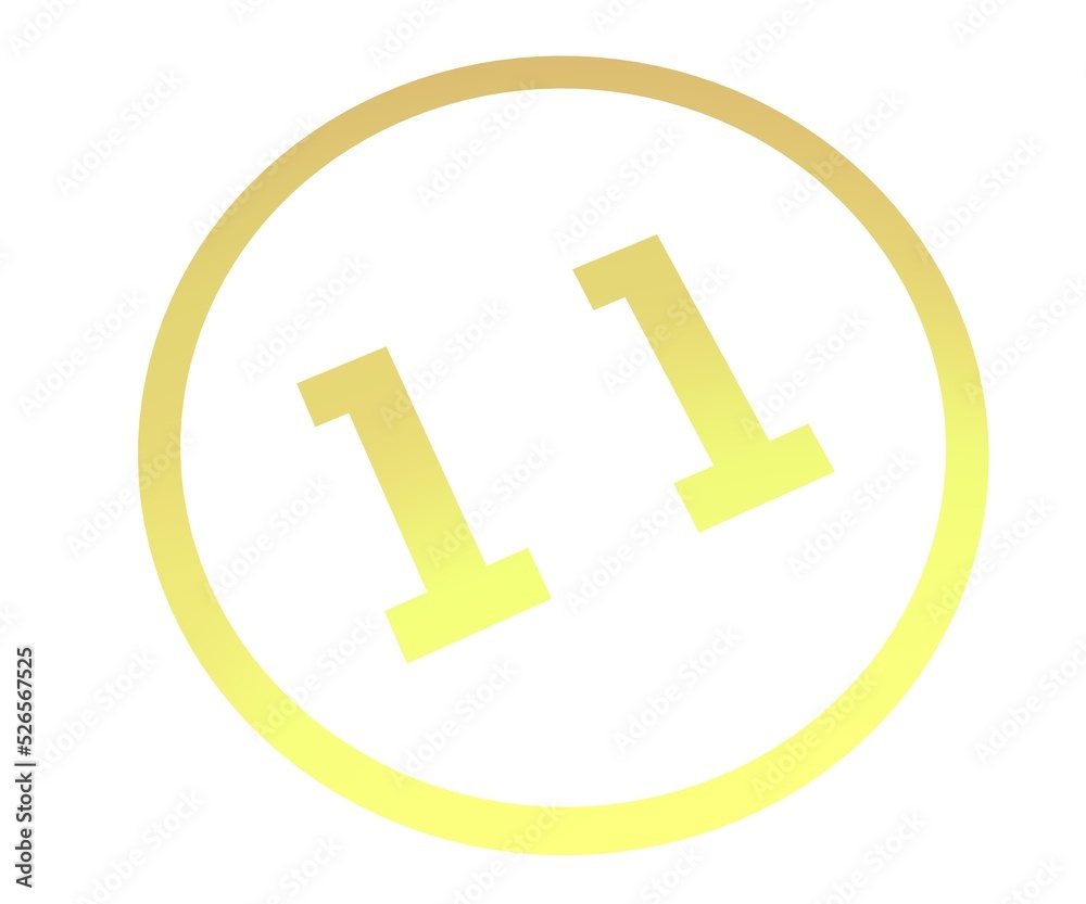 Poster colored number or number in a circle from a gradient. enumeration and numbering.