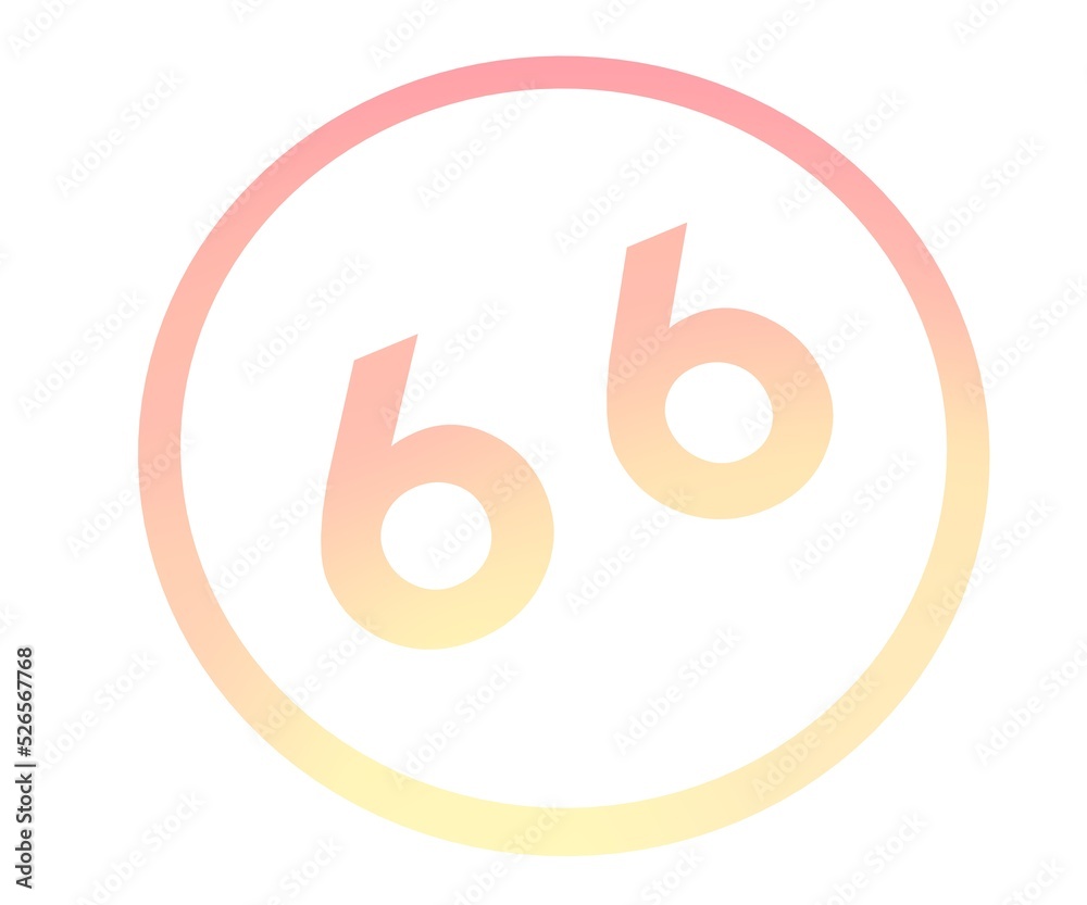 Poster Colored number or number in a circle from a gradient. Enumeration and numbering.