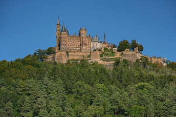 Fototapeta na wymiar Castle Hohenzollern near Bisingen in the swabian alps, Germany