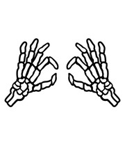 Durchgucken Skelett Loch Augen 