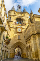 Fototapeta na wymiar The gate Big Bell Bordeaux, France