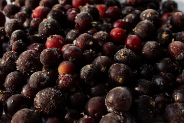 black currant, sweet dark berries