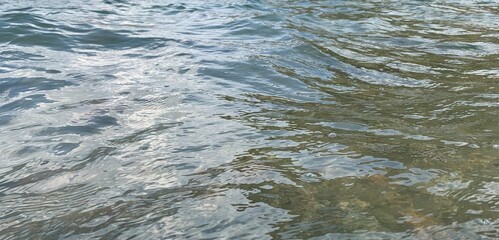 water flowing into the water