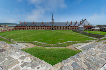 Details of the Louisbourg Fortress in Cape Breton Island, Nova Scotia Canada