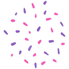 powder cake decoration, ice cream