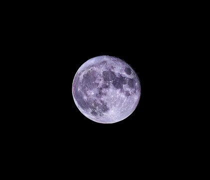 Fototapeta The Moon shot with a telelens