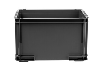 black plastic box isolated