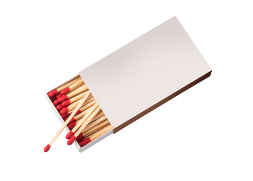 Box of matches, isolated