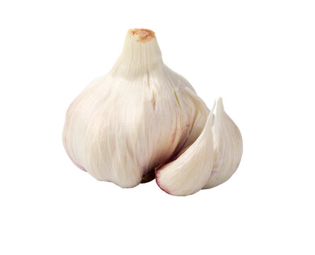 garlig isolated on transparent background,