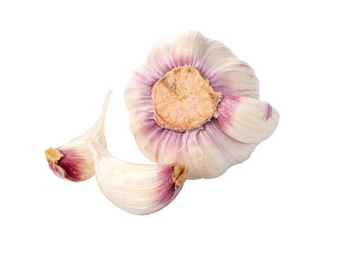 garlic isolated on transparent background