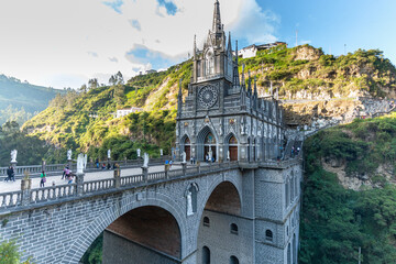 views of las lajas sanctuary, colombia © jon_chica