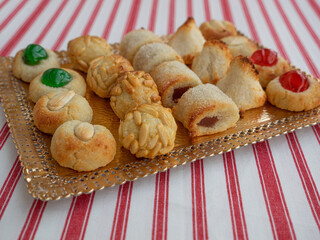 Panellets, A Typical Pastry Of Catalonia, Spain, In All Saints Holiday.