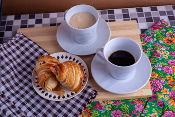 coffee and croissant