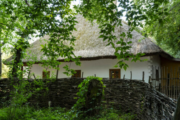 Fototapeta na wymiar Old hut house in the village
