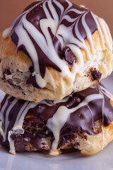 Brioche bread with chocolate