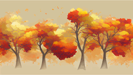  autumn trees background