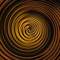 Abstract background with yellow-orange spiral