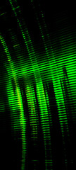 Abstract green lights on a black background