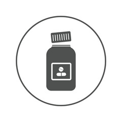 Patent treatment medicine bottle icon | Circle version icon |