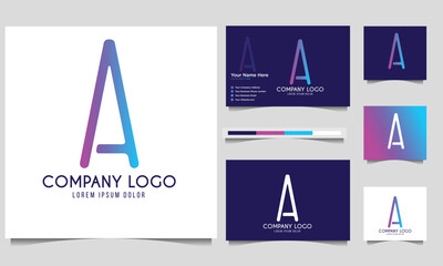 A letter logo design for your business