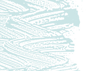 Grunge texture. Distress blue rough trace. Bold ba