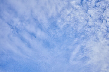 Beatiful blue sky with clouds on a sunny day