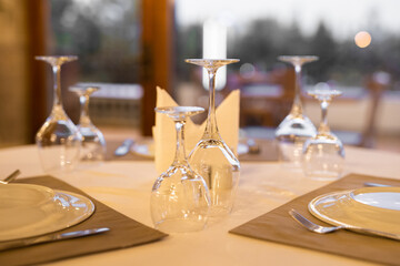 set of cutlery for dinner at the table