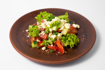 delicious vegetable salad close-up