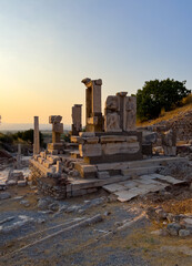 Ephesus Ancient City Memmius monument, Side view of the Memmius monument in the ancient city of Ephesus