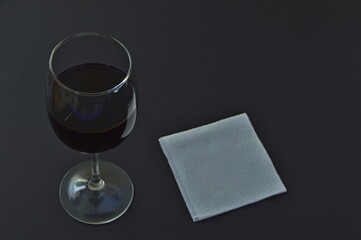 red wine on a close background modest photo