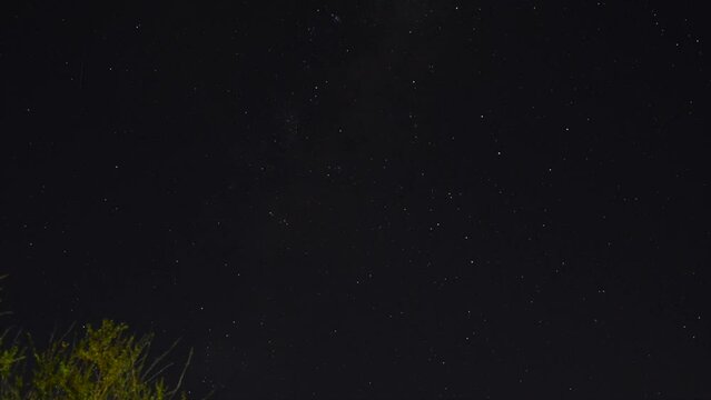 time lapse of sky with milky way in southern hemisphere cordoba argentina