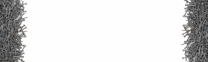 banner black white nail pile workshop construction working building sales display materials...