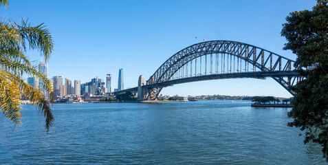 Fototapeta premium Clear skies over Sydney on a winter day