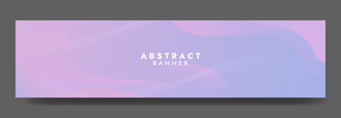 Naklejka na ściany i meble Abstract Purple Fluid Banner Template. Modern background design. gradient color. Dynamic Waves. Liquid shapes composition. Fit for banners