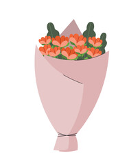 Bouquet with orange flowers