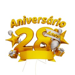Aniverário de 28 anos brasil - 28 years anniversary brazil
