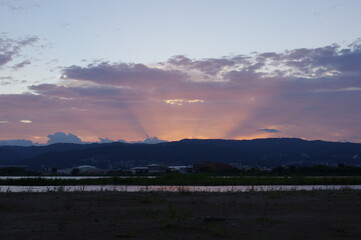 夕焼けの光 K3CP6004