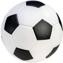 Soccer ball isolated on white background, Football ball sports equipment on white With png file.