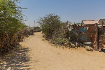Obraz premium View of a street in Berbera, Somaliland