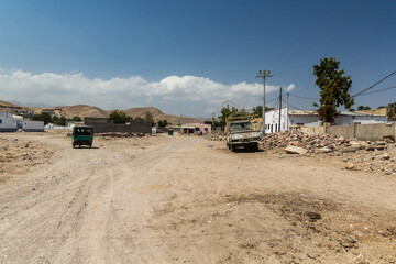 Obraz na płótnie Canvas View of a street in Tadjoura, Djibouti