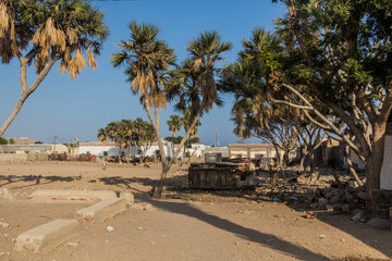 Streets in the center of Tadjoura, Djibouti