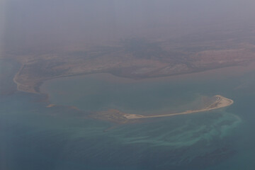 Aerial view of western Somaliland sea coast