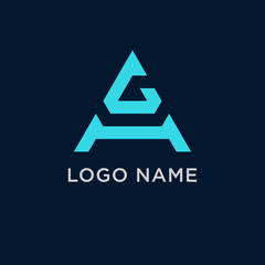 letter a g logo image